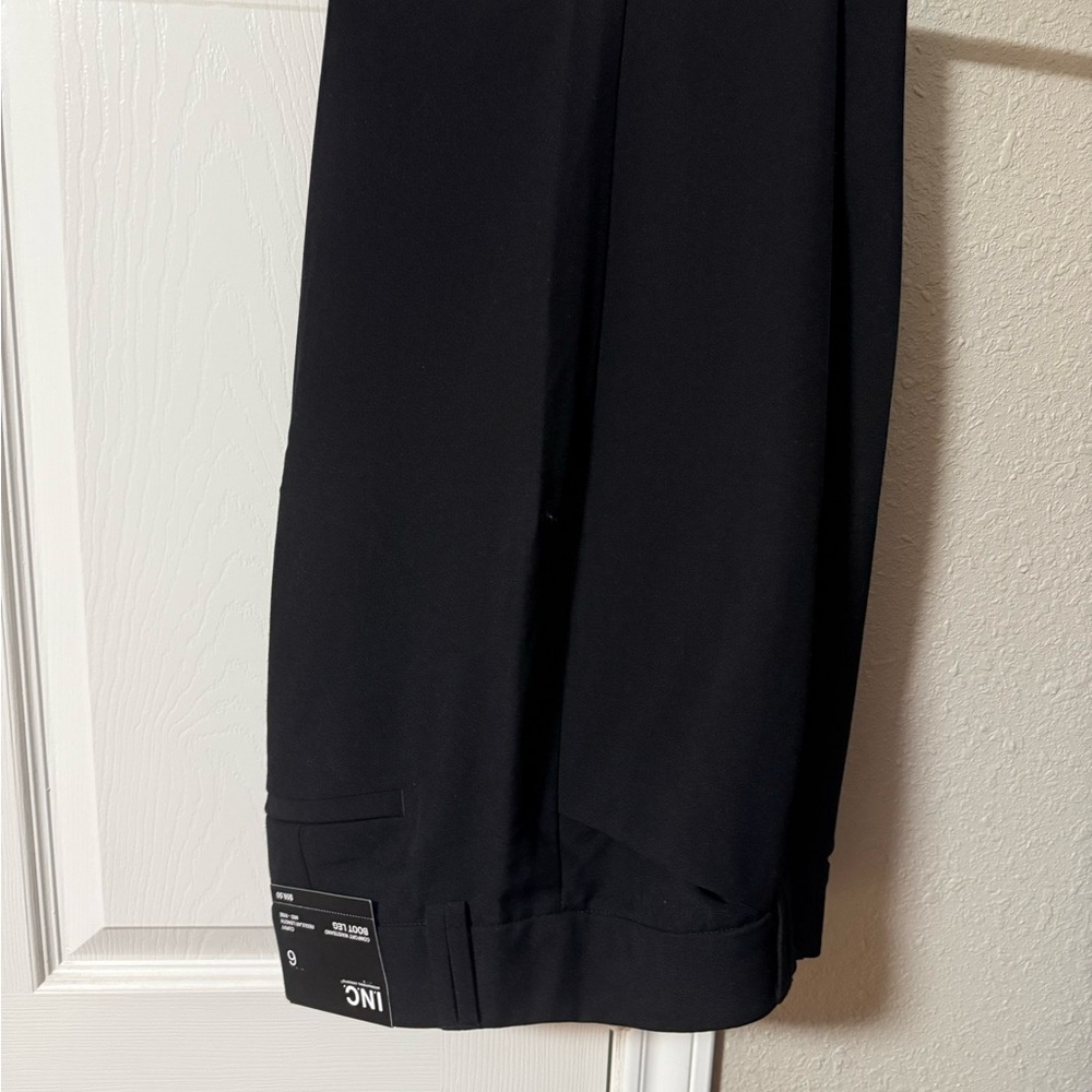 INC International Concepts Black Boot Cut Pants